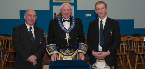 Andrew Martin and his installing masters, Andrew Perrie and John Macdonald